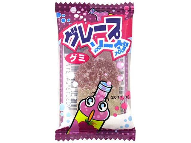 やおきん グレープソーダグミ １０ｇ △ 【購入入数３０個】