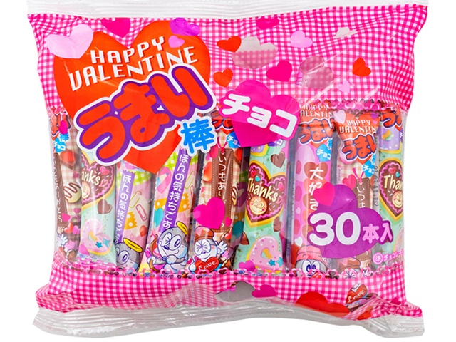 やおきん バレンタインうまい棒チョコ ３０本 □お取り寄せ品 【購入入数３０個】［入荷までお時間がかかります］