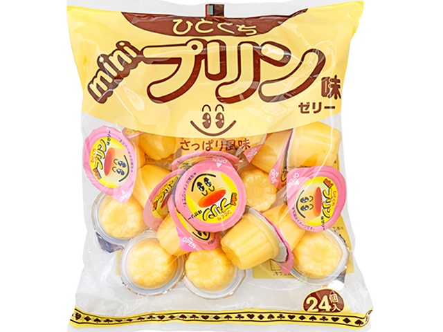 やおきん プリン味ゼリー ２４個入 △ 【購入入数１２個】