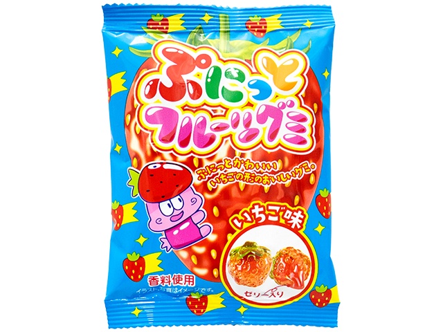 やおきん ぷにっとフルーツグミいちご味 □お取り寄せ品 【購入入数２４個】［入荷までお時間がかかります］