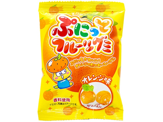 やおきん ぷにっとフルーツグミオレンジ味 △ 【購入入数２４個】