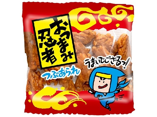 やおきん おつまみ忍者つぶあられ５ｇ 【新商品 3/2 発売】 □お取り寄せ品 【購入入数５００個】［入荷までお時間がかかります］