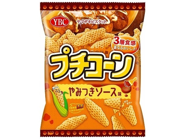 ＹＢＣ プチコーン やみつきソース味５０ｇ △ 【購入入数１２個】