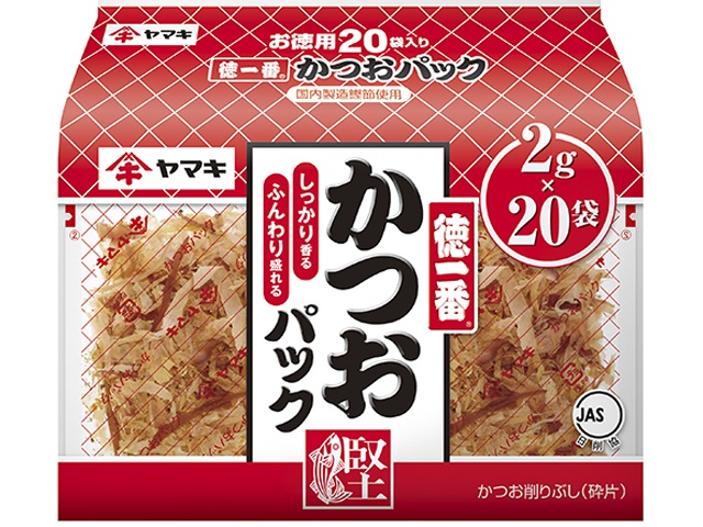 ヤマキ 徳一番かつおパック ２ｇ×２０ｐ □お取り寄せ品 【購入入数３０個】