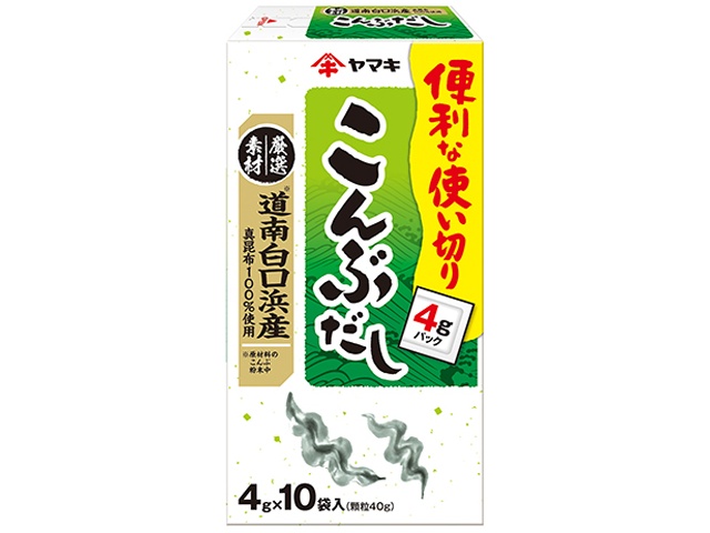 ヤマキ 道南白口産こんぶだし＃４０ ４ｇ×１０袋 【今月の特売 調味料】 □お取り寄せ品 【購入入数６０個】