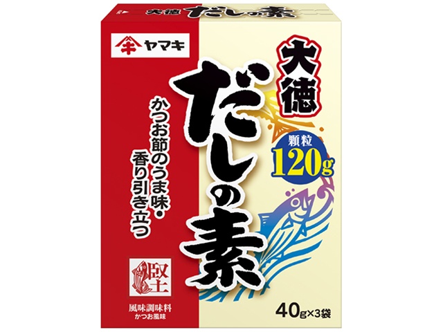 ヤマキ だしの素大徳 １２０ｇ 【今月の特売 調味料】 □お取り寄せ品 【購入入数３０個】