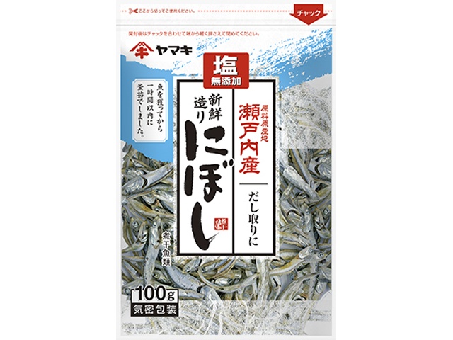 ヤマキ 塩無添加 新鮮造り煮干１００ｇ □お取り寄せ品 【購入入数４０個】
