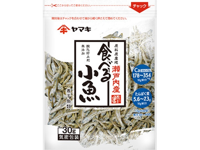 ヤマキ 瀬戸内産 食べる小魚３０ｇ □お取り寄せ品 【購入入数８００個】