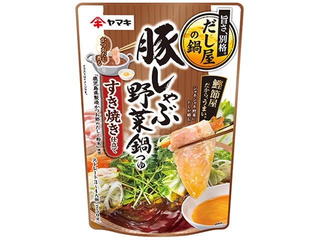 ヤマキ 豚しゃぶ野菜鍋つゆすき焼き仕立て ７５０ｇ 【今月の特売 調味料】 □お取り寄せ品 【購入入数１２個】