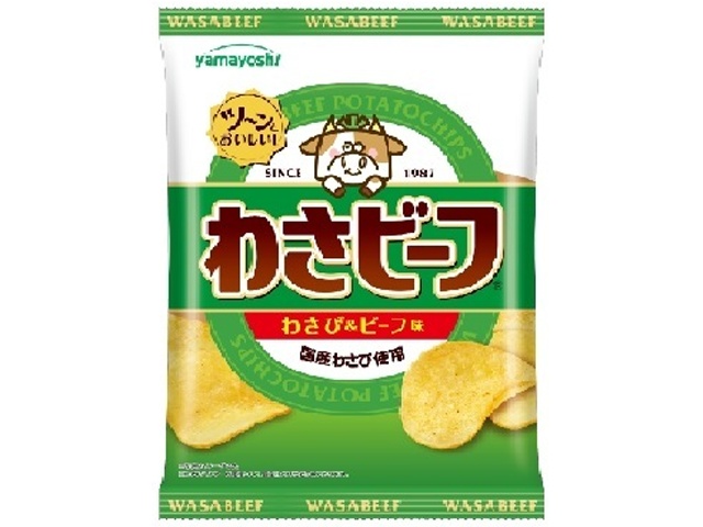 山芳 ポテト わさビーフ５０ｇ △ 【購入入数１２個】