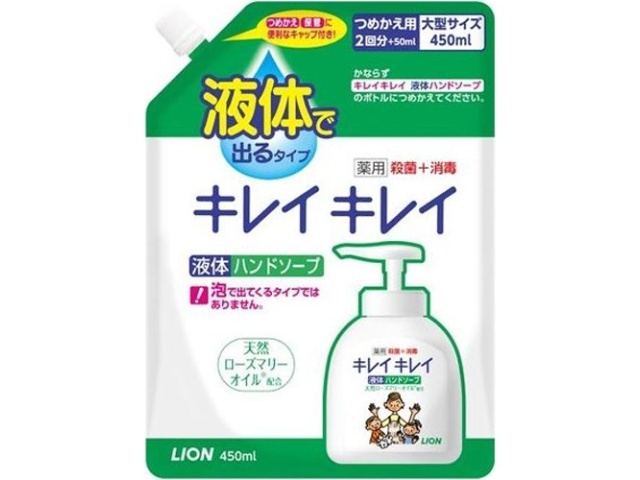 キレイキレイハンドソープ つめかえ大型 ４５０ｍｌ □お取り寄せ品 【購入入数１６個】