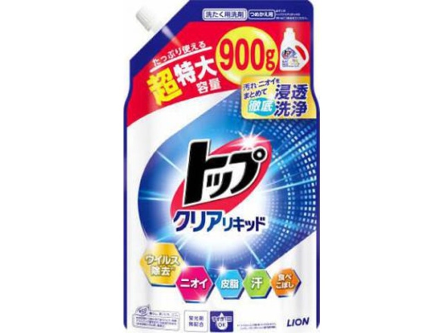 トップ クリアリキッド詰替え用超特大９００ｇ 【今月の特売 雑貨】 △ 【購入入数１個】