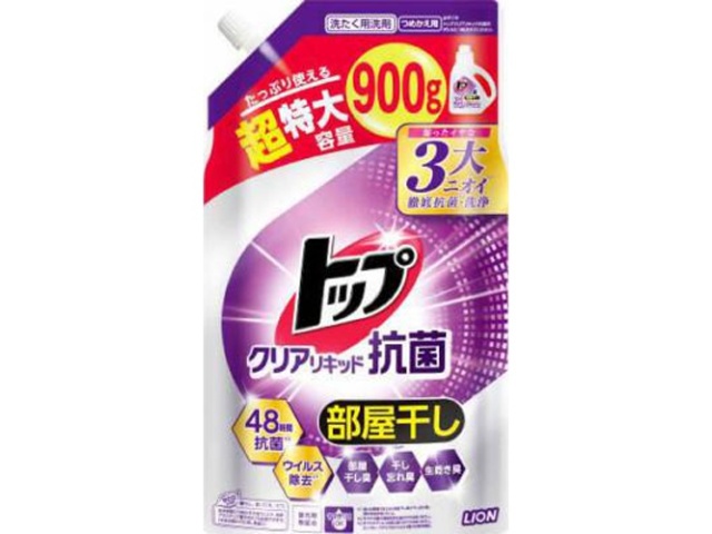 トップ クリアリキッド抗菌つめかえ用超特大９００ｇ 【今月の特売 雑貨】 △ 【購入入数１個】