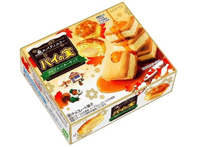 ロッテ パイの実メープルバターサンド ６９ｇ □お取り寄せ品 【購入入数６０個】