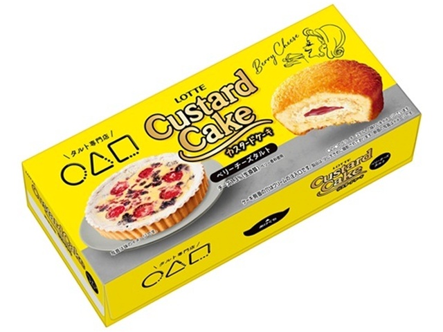 ロッテ カスタードケーキベリーチーズタルト ６個 【新商品 4/21 発売】 □お取り寄せ品 【購入入数２５個】