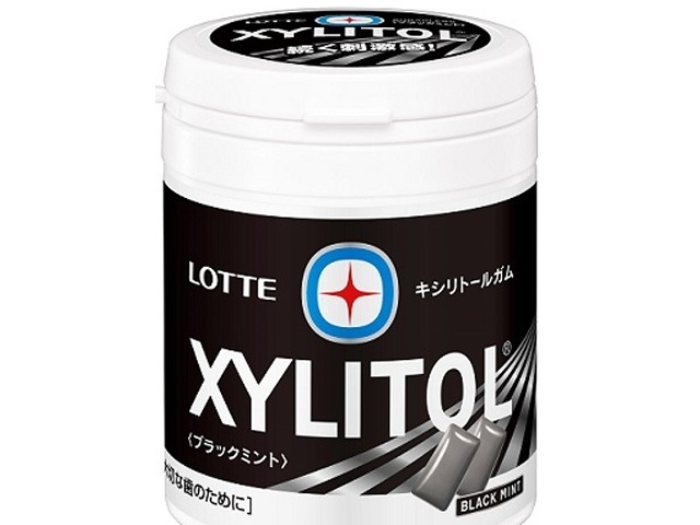 ロッテ キシリブラックミントボトル １３３ｇ □お取り寄せ品 【購入入数３６個】