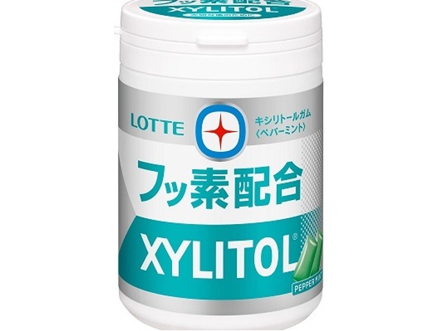 ロッテ キシリガムフッ素配合ペパーミント １２５ｇ □お取り寄せ品 【購入入数３６個】