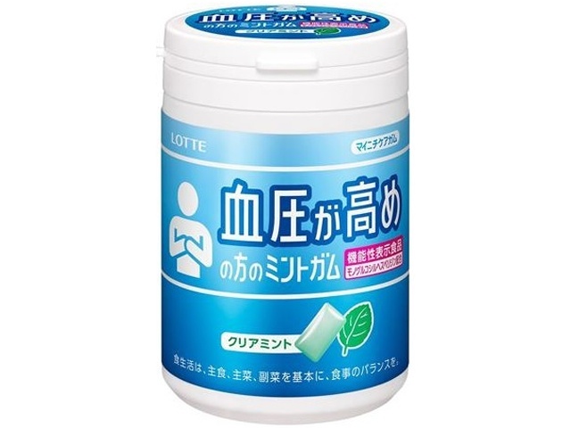 ロッテ マイニチケアガム 血圧が高めの方Ｂ１２５ｇ □お取り寄せ品 【購入入数３６個】