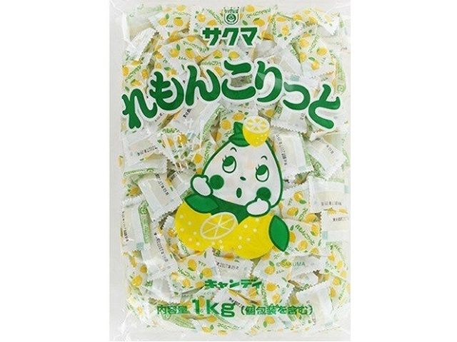 サクマ れもんこりっと（ピロー）１ｋｇ □お取り寄せ品 【購入入数１０個】