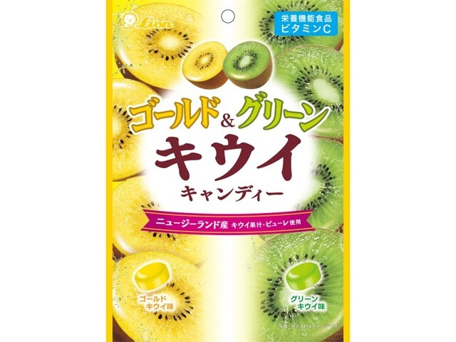ライオン ゴールド＆グリーンキウイキャンディー □お取り寄せ品 【購入入数１８個】