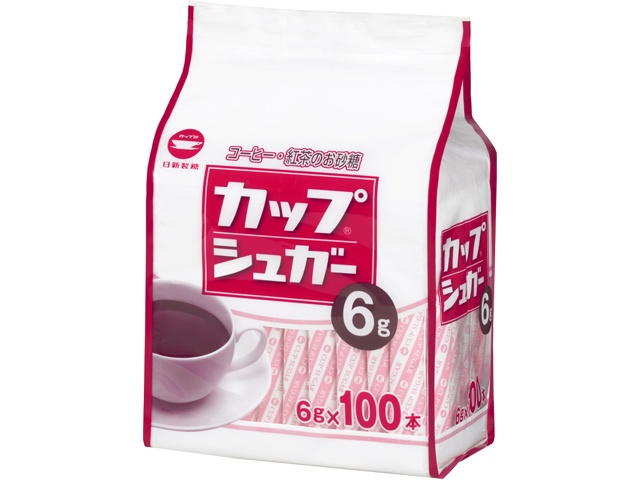 カップ カップシュガー６ｇ×１００  【購入入数１２個】