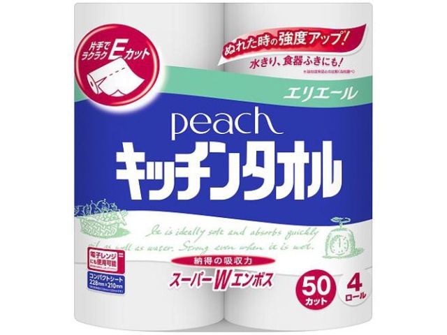 ダイオー ピーチキッチンタオル４Ｒ  【購入入数１個】