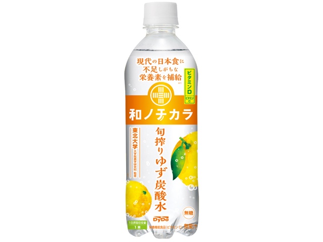 ダイドー 和ノチカラ 旬搾りゆず炭酸水Ｐ５００ｍｌ 【今月の特売 飲料水】 □お取り寄せ品 【購入入数２４個】