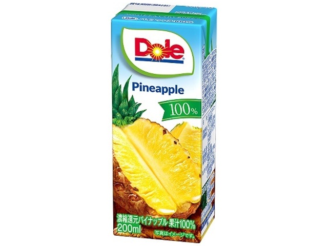 Ｄｏｌｅ パイナップル１００％２００ｍｌ □お取り寄せ品 【購入入数１８個】