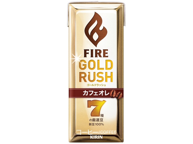 ファイア ゴールドラッシュ カフェオレ紙２００ｍｌ □お取り寄せ品 【購入入数２４個】