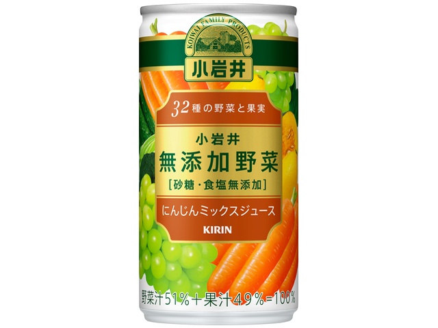 小岩井 無添加野菜３２種の野菜と果実 缶１９０ｇ △ 【購入入数３０個】