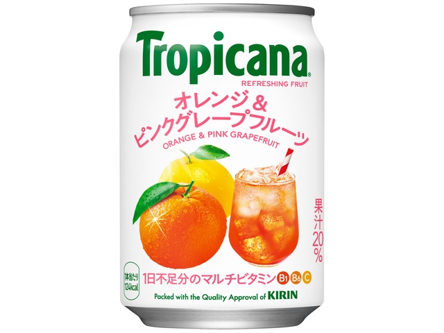トロピカーナオレンジ＆ピンクＧＦ缶２８０ｇ 【今月の特売 飲料水】 □お取り寄せ品 【購入入数２４個】