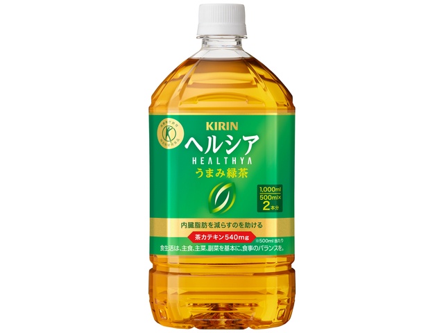 キリン ヘルシア うまみ緑茶Ｐ１０００ｍｌ 【新商品 4/7 発売】 【今月の特売 飲料水】 △ 【購入入数１２個】