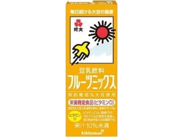 キッコーマン ソイＦ 豆乳飲料Ｆミックス紙２００ｍｌ △ 【購入入数１８個】