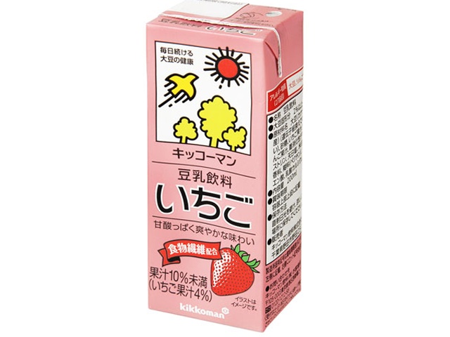 キッコーマン ソイＦ 豆乳飲料いちご 紙２００ｍｌ □お取り寄せ品 【購入入数１８個】