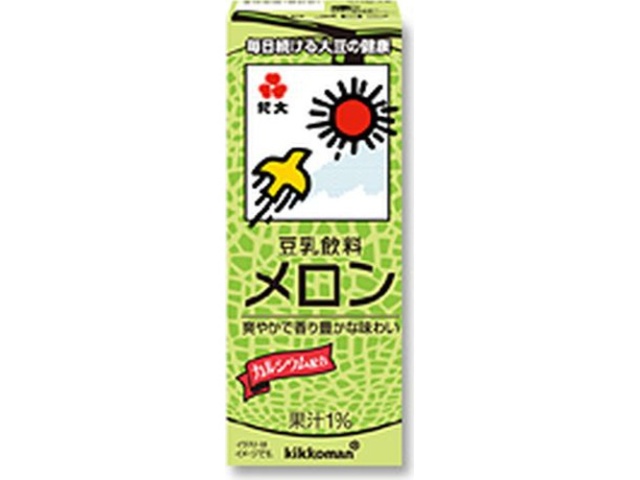 キッコーマン ソイＦ 豆乳飲料メロン ２００ｍｌ □お取り寄せ品 【購入入数１８個】
