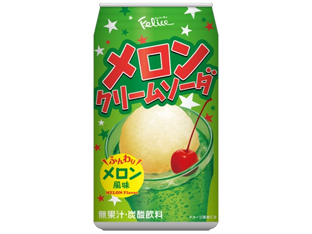 富永 メロンクリームソーダ ３５０ｍｌ □お取り寄せ品 【購入入数２４個】