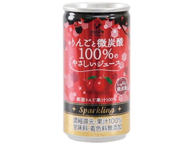 富永 神戸居留地 りんごと微炭酸１００％缶１８５ 【新商品 1/23 発売】 □お取り寄せ品 【購入入数２０個】