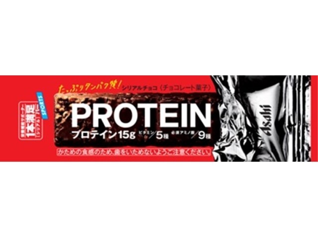 アサヒグループ食品 １本満足バー プロテインチョコ △ 【購入入数９個】