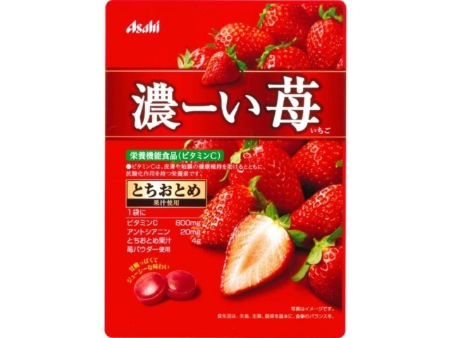 アサヒグループ食品 濃ーい苺 ８４ｇ △ 【購入入数６個】