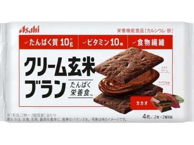 アサヒグループ食品 クリーム玄米ブランカカオ ７２ｇ △ 【購入入数６個】