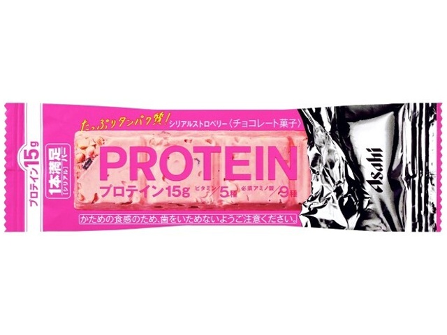 アサヒグループ食品 １本満足バー プロテインストロベリー △ 【購入入数９個】