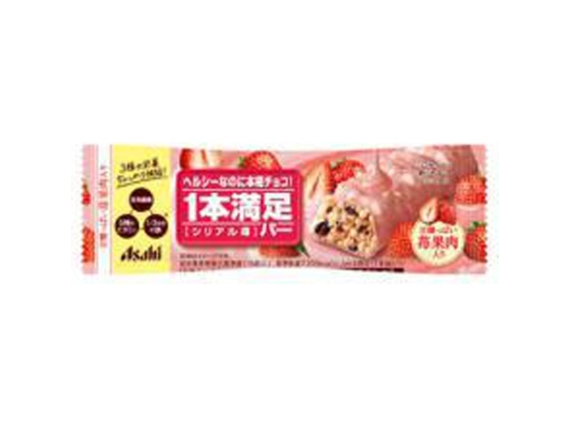 アサヒグループ食品 １本満足バー シリアル苺 １本 △ 【購入入数９個】