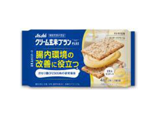 アサヒグループ食品 クリーム玄米ブランプラス豆乳＆カスタード △ 【購入入数６個】