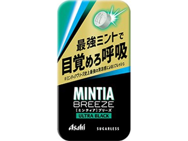 アサヒグループ食品 ミンティアブリーズウルトラブラック３０粒 △ 【購入入数７２個】