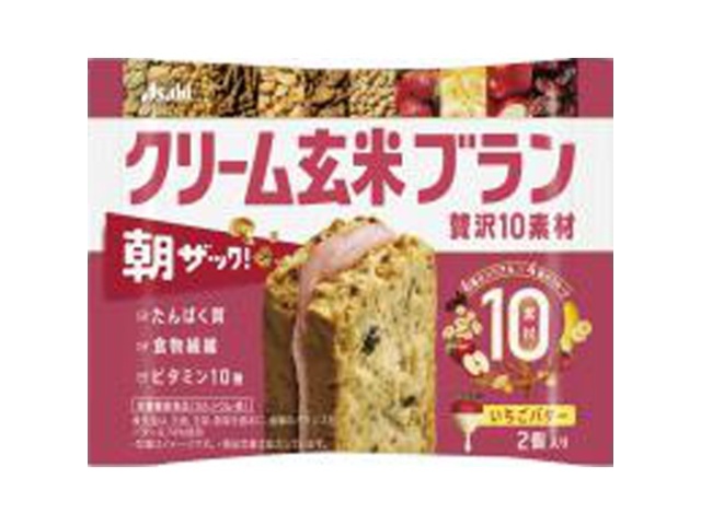 アサヒグループ食品 クリーム玄米贅沢１０素材いちごバター △ 【購入入数６個】