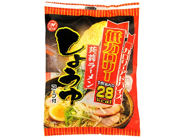 ヨコオ 糖質ゼロ 醤油ラーメン１４０ｇ □お取り寄せ品 【購入入数３６個】
