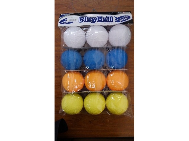 カシマヤ 空気抜けのないＰＵカラーボール △ 【購入入数１２個】［おもちゃ］