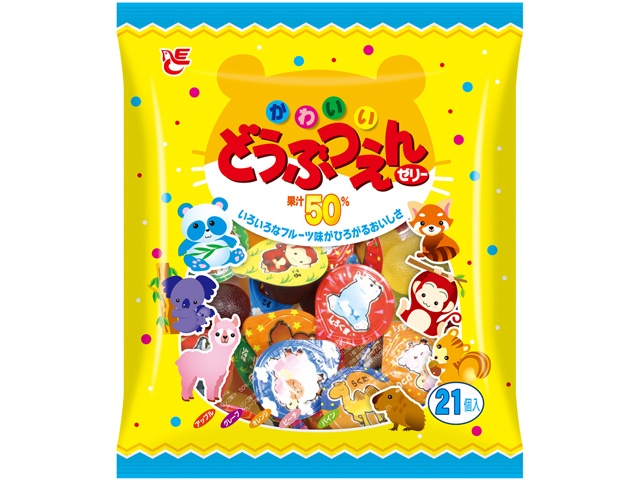 エース どうぶつえんゼリー ２１個 □お取り寄せ品 【購入入数２０個】［入荷までお時間がかかります］