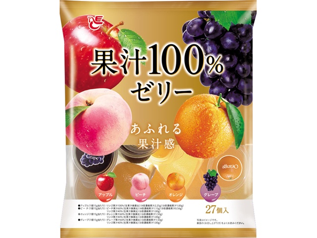エース 果汁１００％ゼリー ２７個  【購入入数１６個】