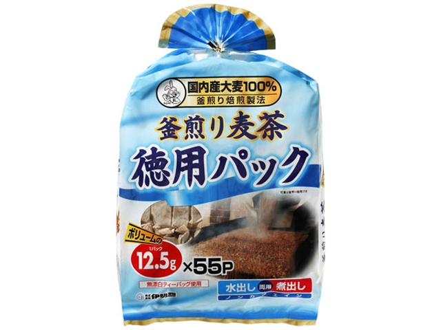 伊勢惣 麦茶 徳用パック ５５Ｐ △ 【購入入数１５個】